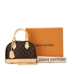 Louis Vuitton Monogram Alma BB Shoulder Bag Handbag M46990 Brown PVC Leather Women's LOUIS VUITTON