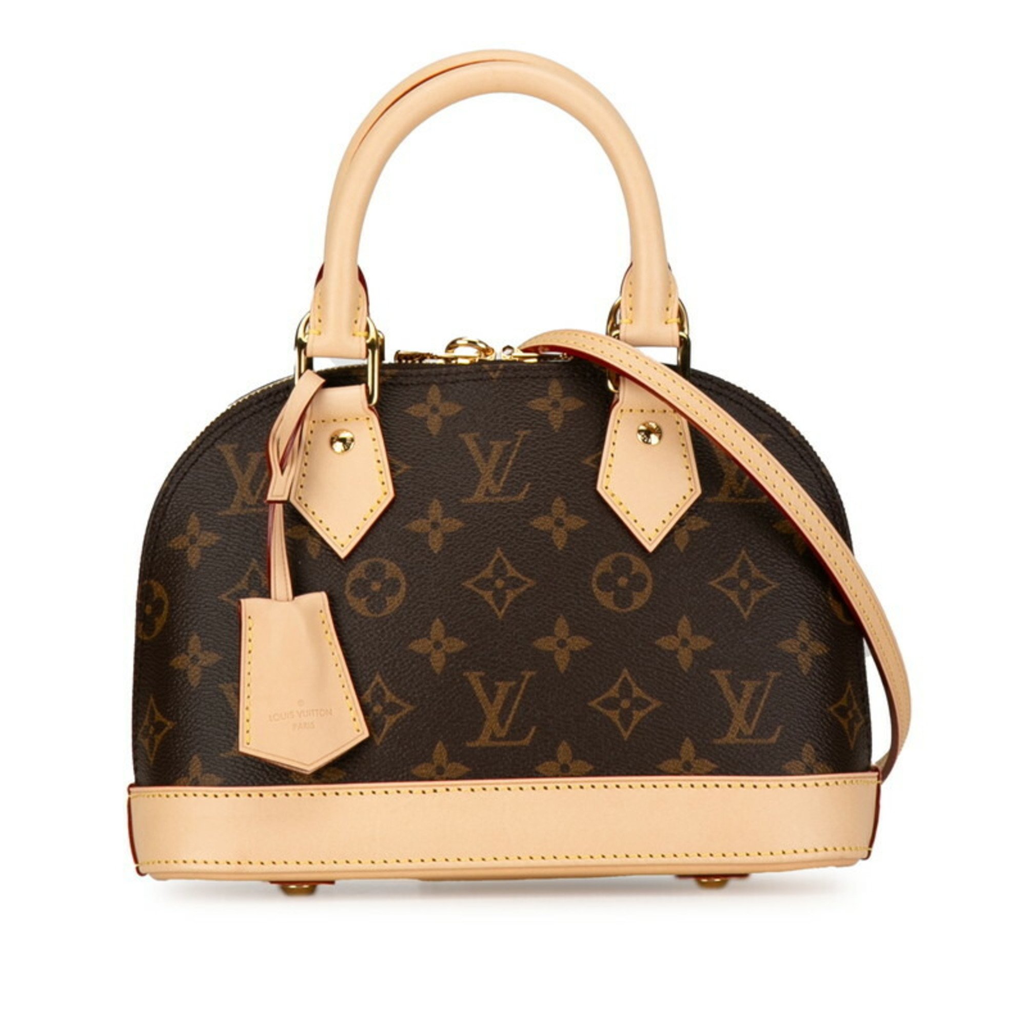 Louis Vuitton Monogram Alma BB Shoulder Bag Handbag M46990 Brown PVC Leather Women's LOUIS VUITTON