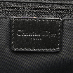 Christian Dior Dior Trotter Shoulder Bag Black Canvas Women's