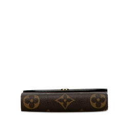 Louis Vuitton Monogram Portefeuille Helene Bi-fold Wallet Compact M60253 Brown PVC Women's LOUIS VUITTON