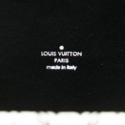 Louis Vuitton Petite Malle Feather Bag Handbag White Black Leather Women's LOUIS VUITTON