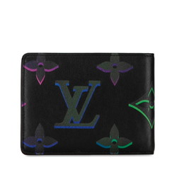 Louis Vuitton Monogram Spotlight Bi-fold Wallet Compact M82297 Noir Black Leather Women's LOUIS VUITTON