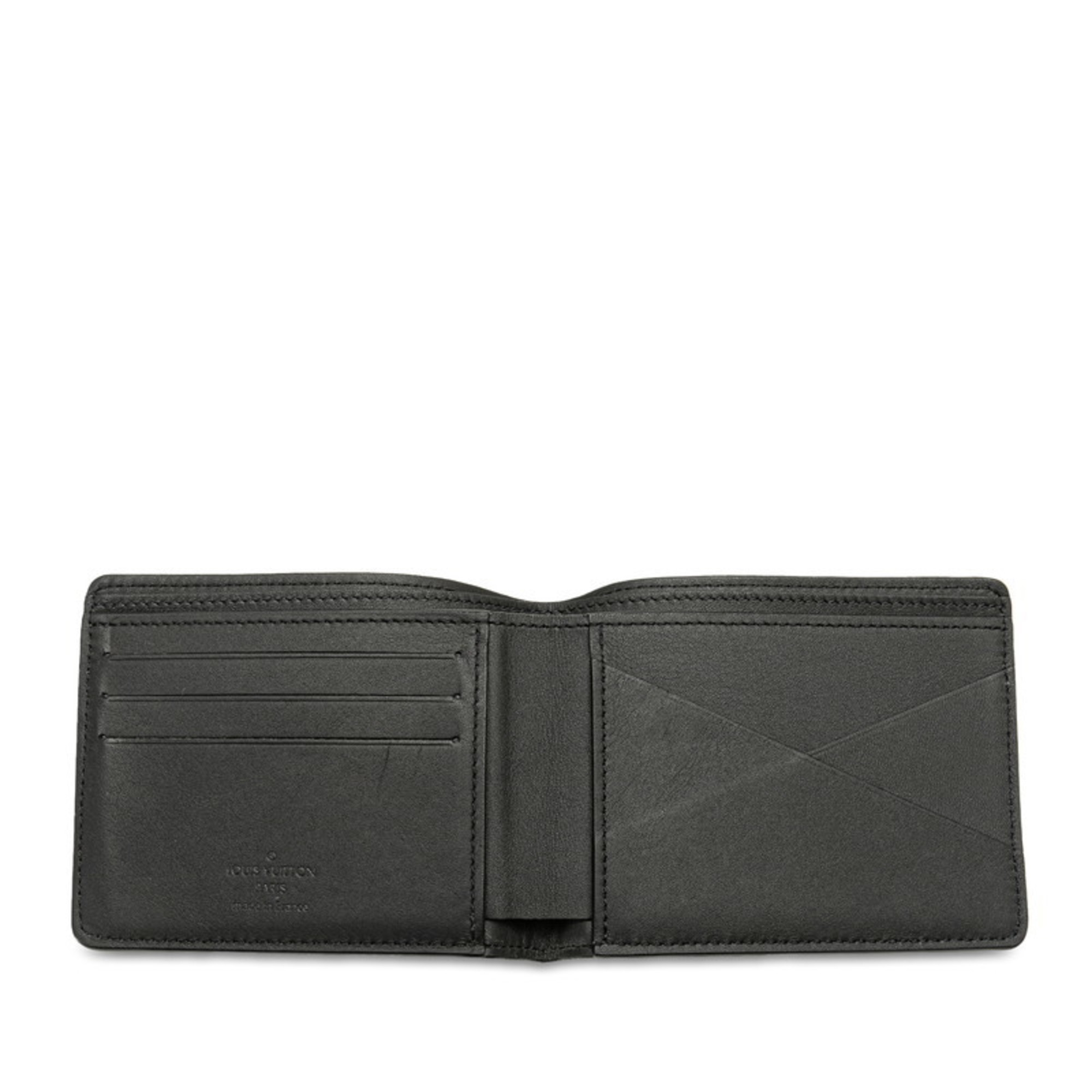 Louis Vuitton Monogram Spotlight Bi-fold Wallet Compact M82297 Noir Black Leather Women's LOUIS VUITTON