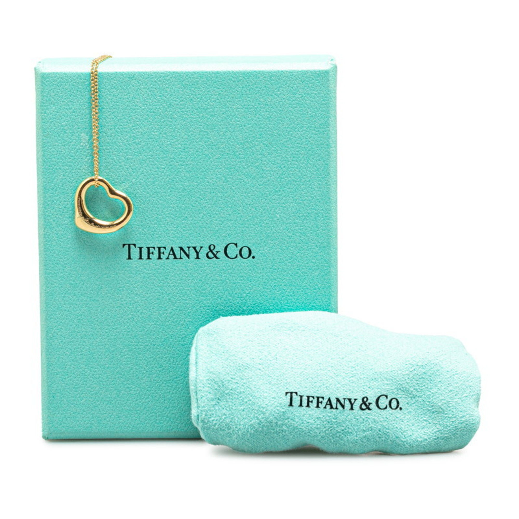 Tiffany Heart Necklace K18YG Yellow Gold Ladies TIFFANY&Co.