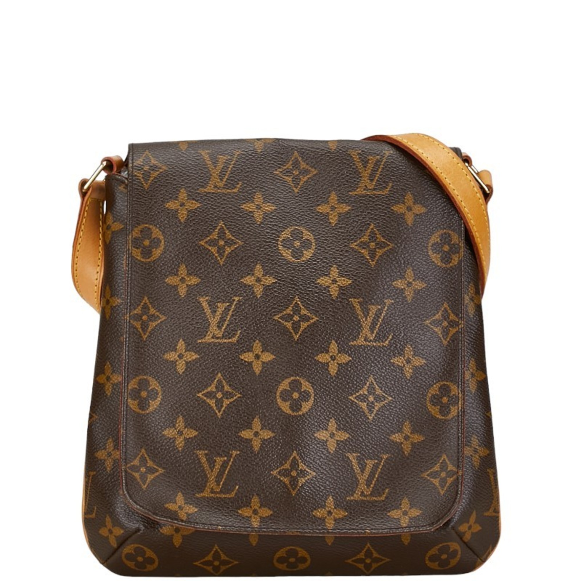 Louis Vuitton Monogram Musette Salsa Short Shoulder Bag M51258 Brown PVC Leather Women's LOUIS VUITTON