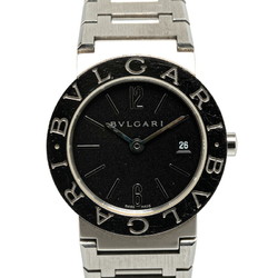 BVLGARI Watch BB23SS Quartz Black Dial Stainless Steel Women's