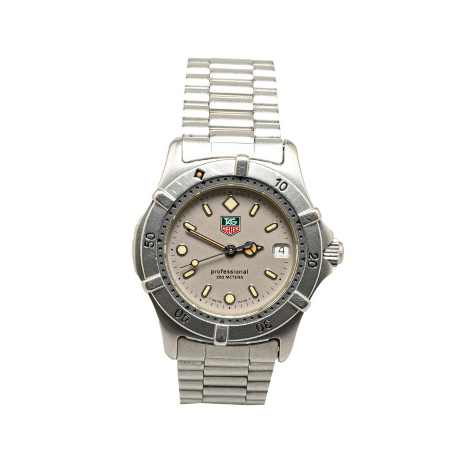 TAG Heuer Professional 200 Watch WE1211-R Quartz Silver Dial Stainless Steel Men's HEUER