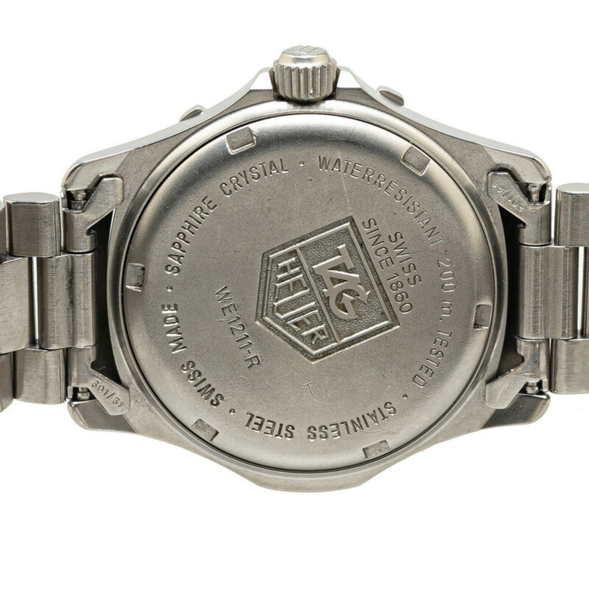 TAG Heuer Professional 200 Watch WE1211-R Quartz Silver Dial Stainless Steel Men's HEUER