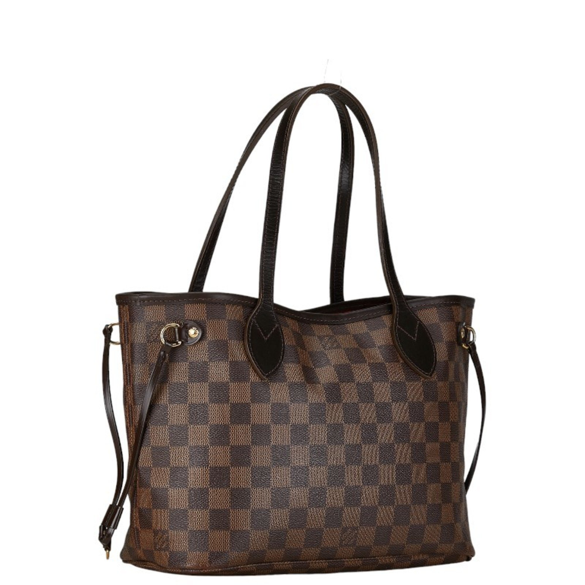 Louis Vuitton Damier Neverfull PM Handbag Tote Bag N51109 Brown PVC Leather Women's LOUIS VUITTON