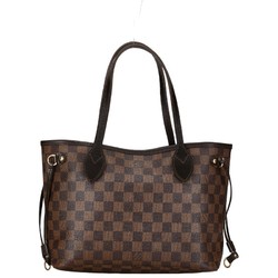 Louis Vuitton Damier Neverfull PM Handbag Tote Bag N51109 Brown PVC Leather Women's LOUIS VUITTON