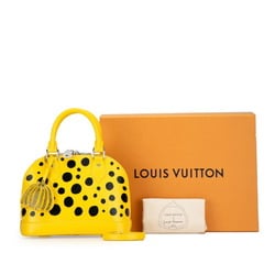 Louis Vuitton x Yayoi Kusama Infinity Dot Epi Alma BB Handbag Shoulder Bag M21700 Jaune Yellow Noir Black Leather Women's LOUIS VUITTON