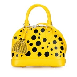 Louis Vuitton x Yayoi Kusama Infinity Dot Epi Alma BB Handbag Shoulder Bag M21700 Jaune Yellow Noir Black Leather Women's LOUIS VUITTON