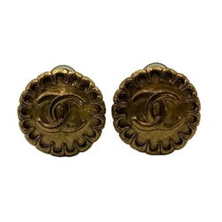 CHANEL Coco Mark Round Earrings