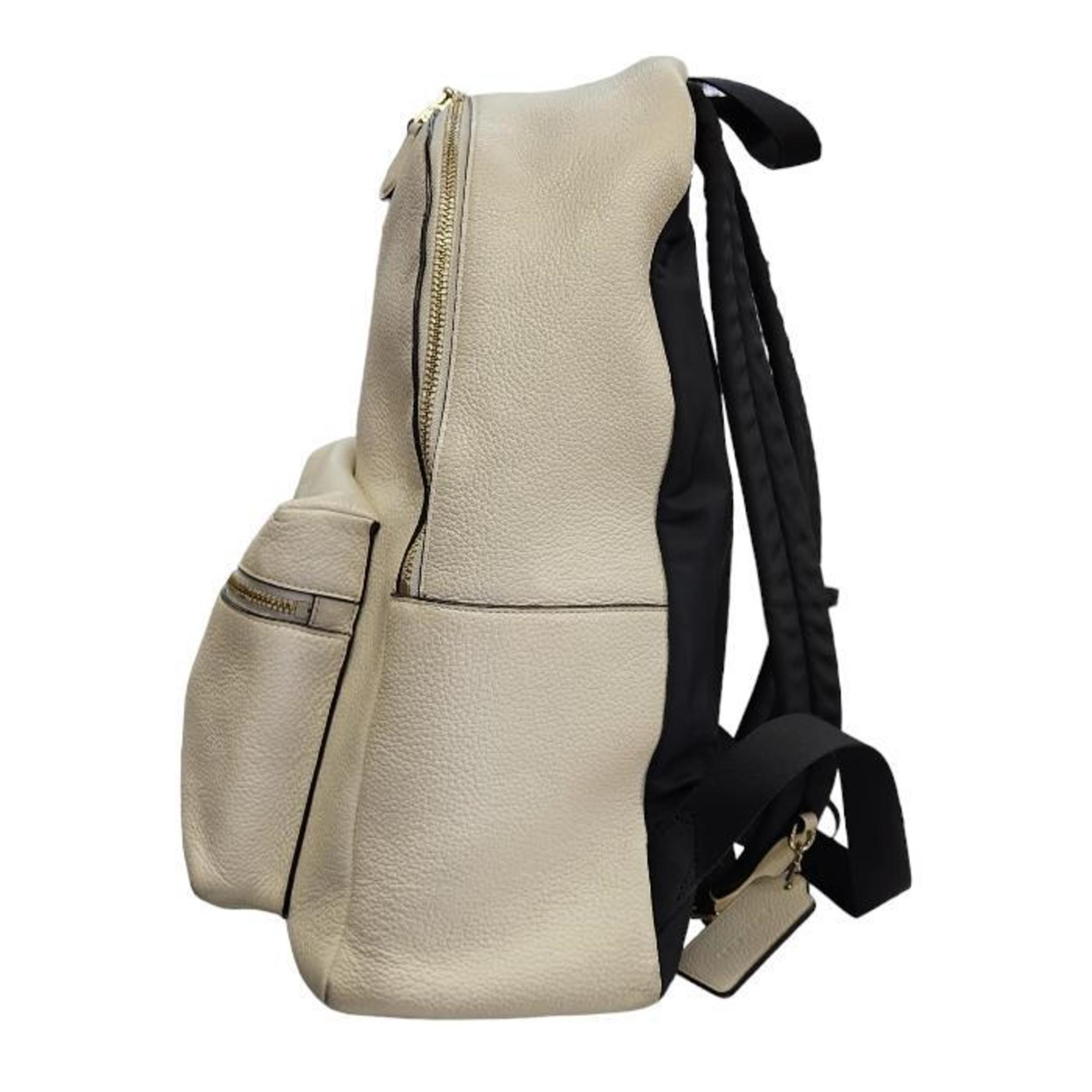 COACH Women's Leather Backpack Ivory F38288