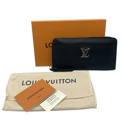 LOUIS VUITTON Louis Vuitton Zippy Lock Me Round Long Wallet M62622 Black