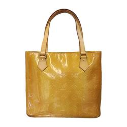 LOUIS VUITTON Louis Vuitton Monogram Vernis Houston Handbag Women's Tote Leather Yellow M91004