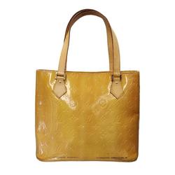 LOUIS VUITTON Louis Vuitton Monogram Vernis Houston Handbag Women's Tote Leather Yellow M91004