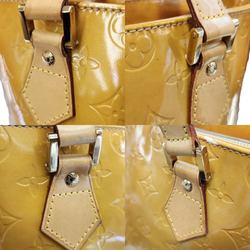 LOUIS VUITTON Louis Vuitton Monogram Vernis Houston Handbag Women's Tote Leather Yellow M91004