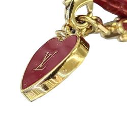 LOUIS VUITTON Louis Vuitton Bracelet Commit Women's Vernis Enamel Heart Red M6625F