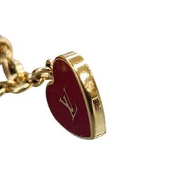 LOUIS VUITTON Louis Vuitton Bracelet Commit Women's Vernis Enamel Heart Red M6625F