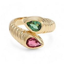 Bvlgari Bulgari Doppio Bacchetato K18YG Yellow Gold Ring