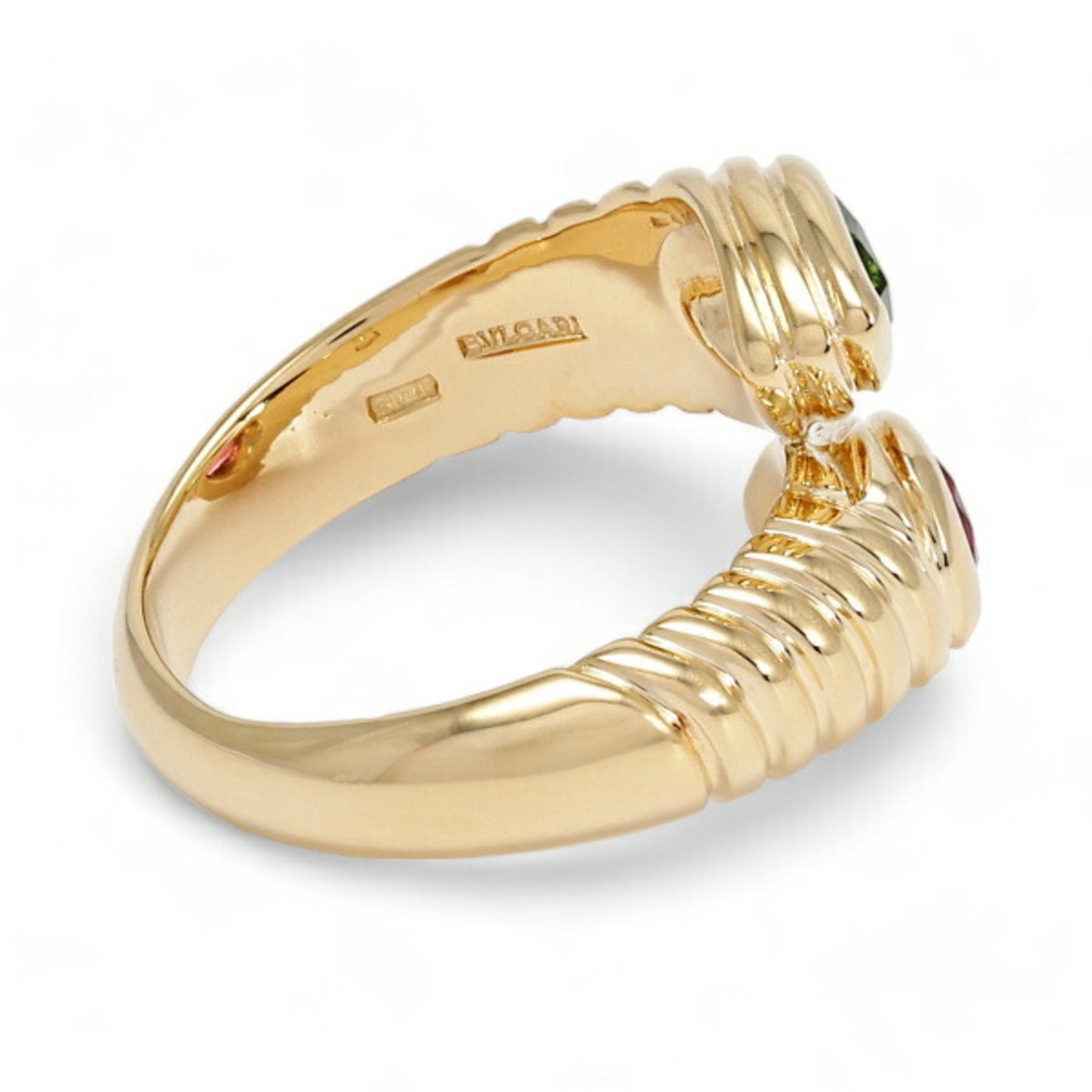 Bvlgari Bulgari Doppio Bacchetato K18YG Yellow Gold Ring