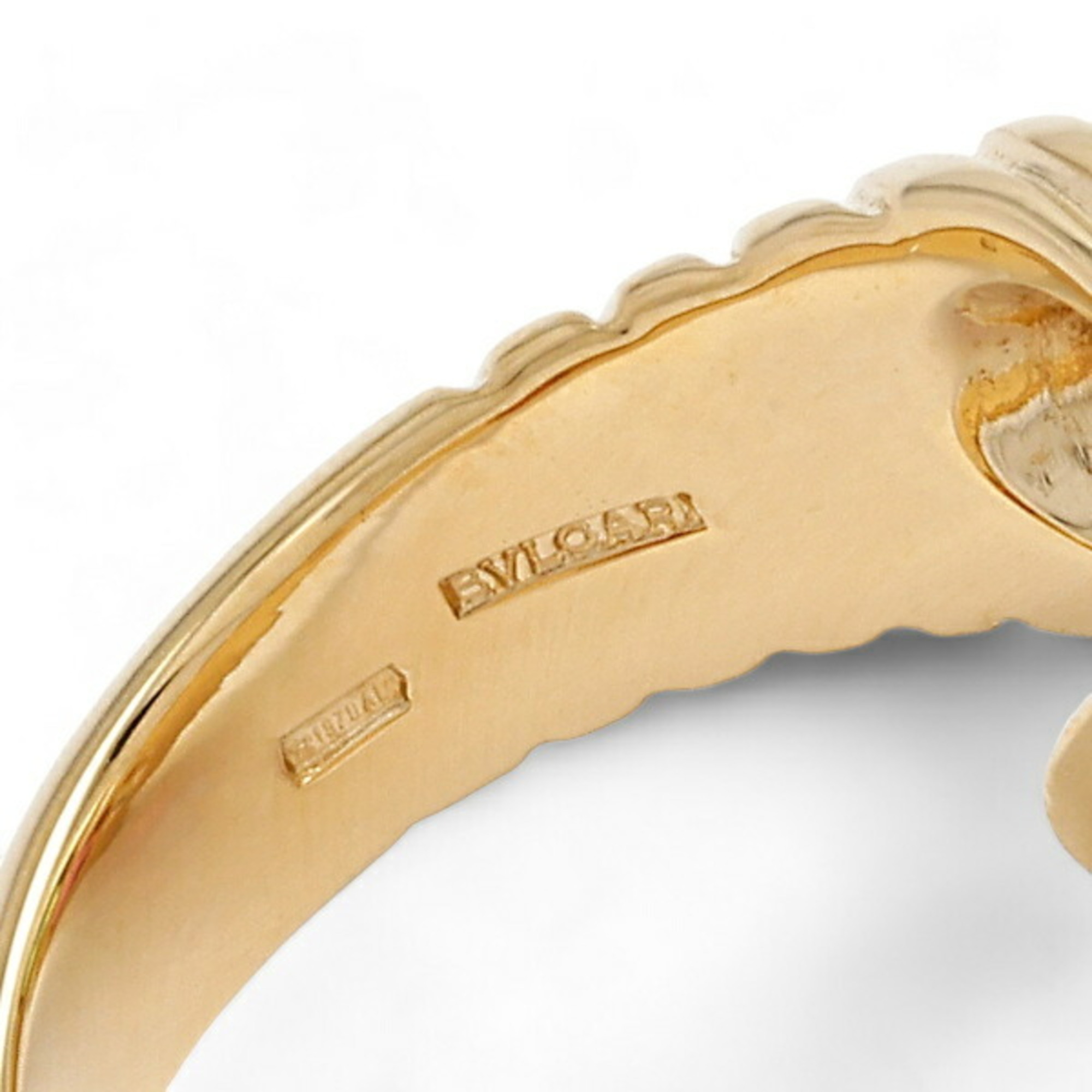 Bvlgari Bulgari Doppio Bacchetato K18YG Yellow Gold Ring