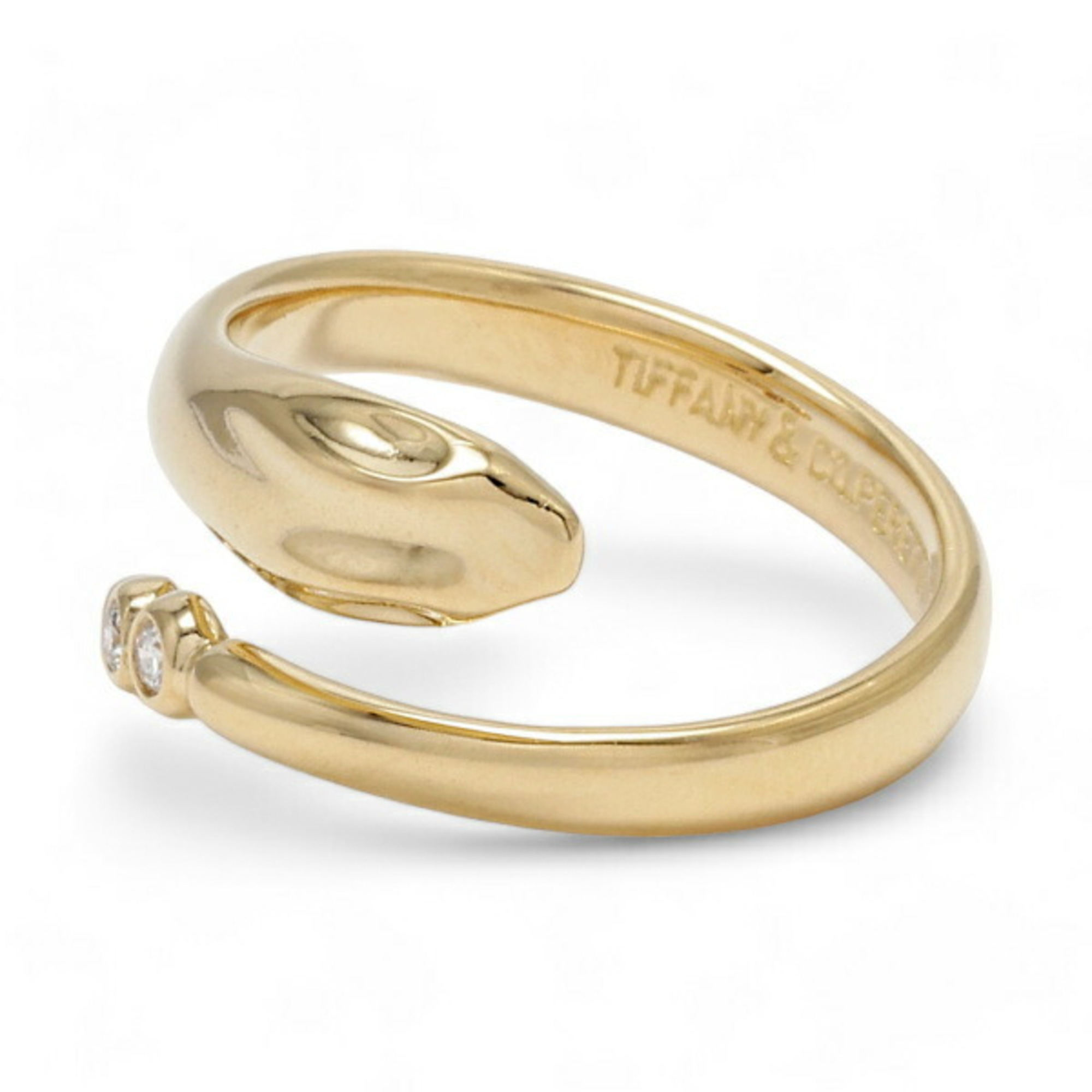 Tiffany Elsa Peretti Snake 18K Yellow Gold Ring