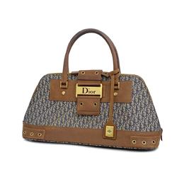 Christian Dior handbag Trotter canvas navy brown ladies