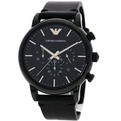 Emporio Armani AR1918 Watch Stainless Steel Leather Men's