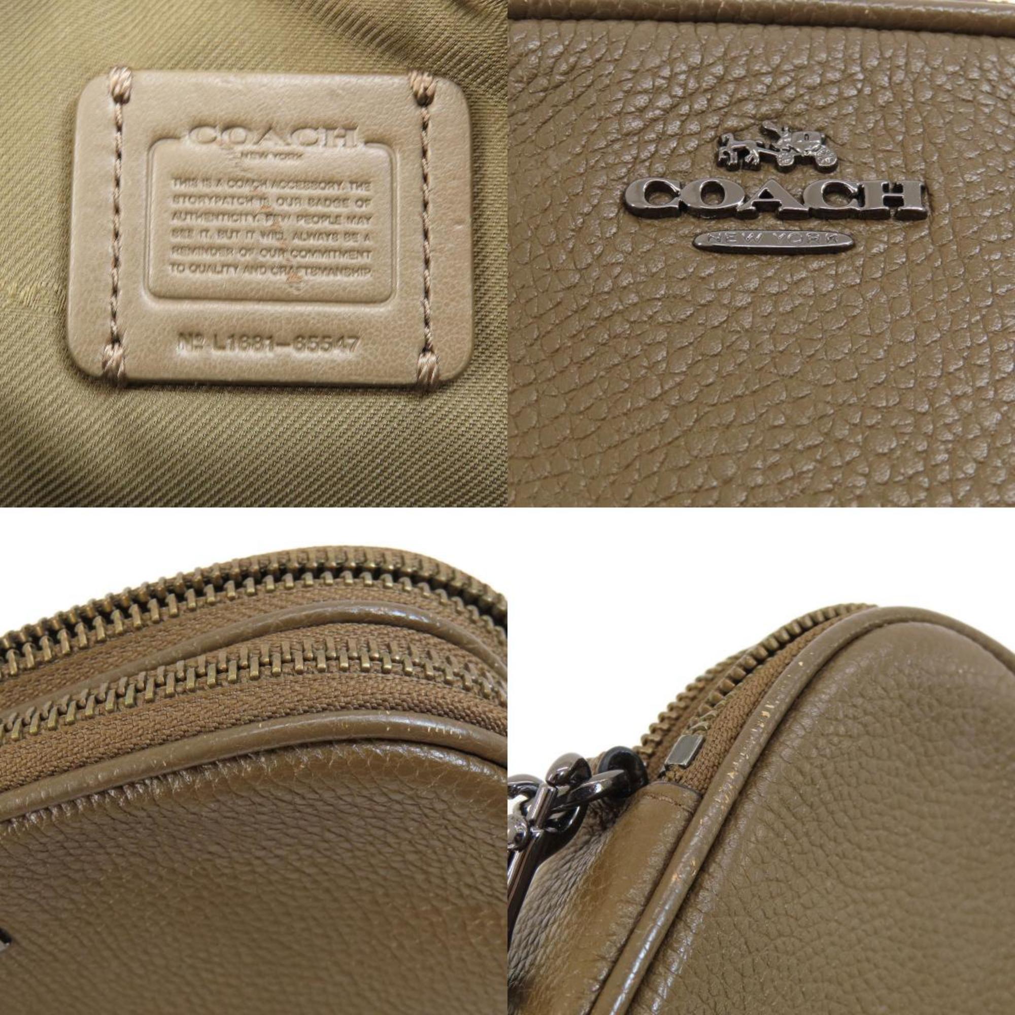 Coach Shoulder Bag Leather Women's COACH