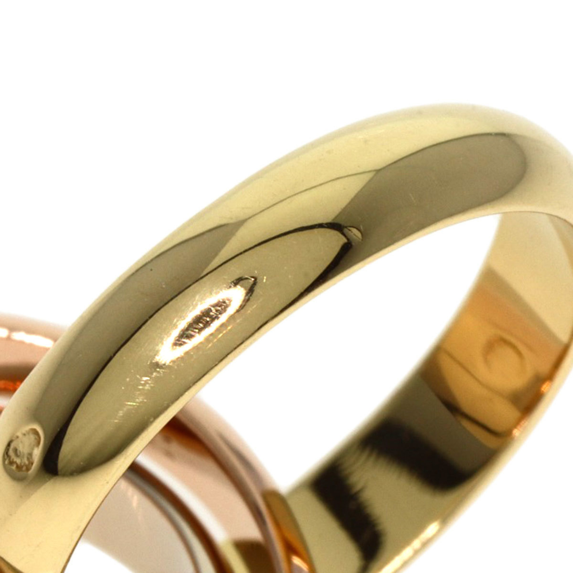 Cartier Trinity #49 Ring, K18 Yellow Gold, K18WG, K18PG, Women's, CARTIER