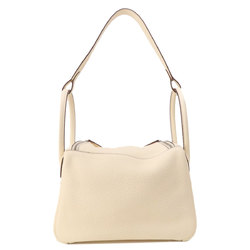 Hermes Lindy 26 White Handbag Taurillon Women's HERMES