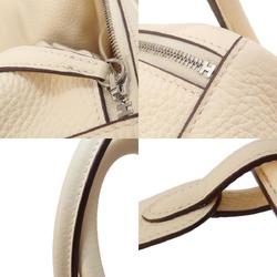 Hermes Lindy 26 White Handbag Taurillon Women's HERMES