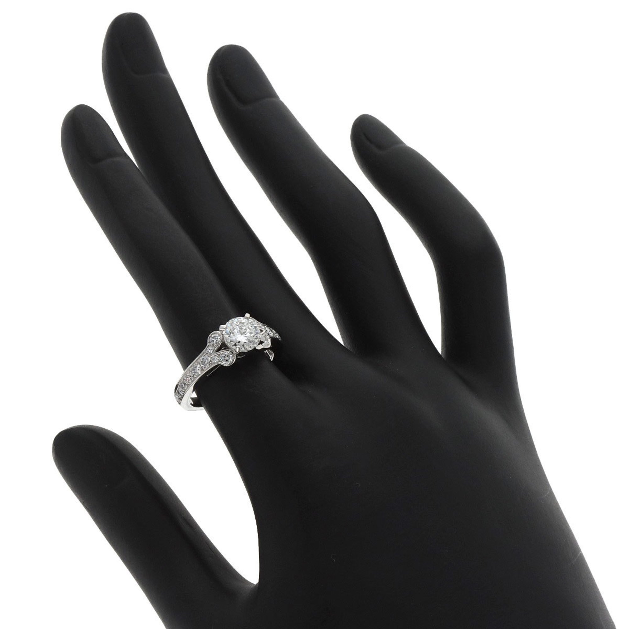 Cartier Ballerina Diamond #50 Ring Platinum PT950 Women's CARTIER