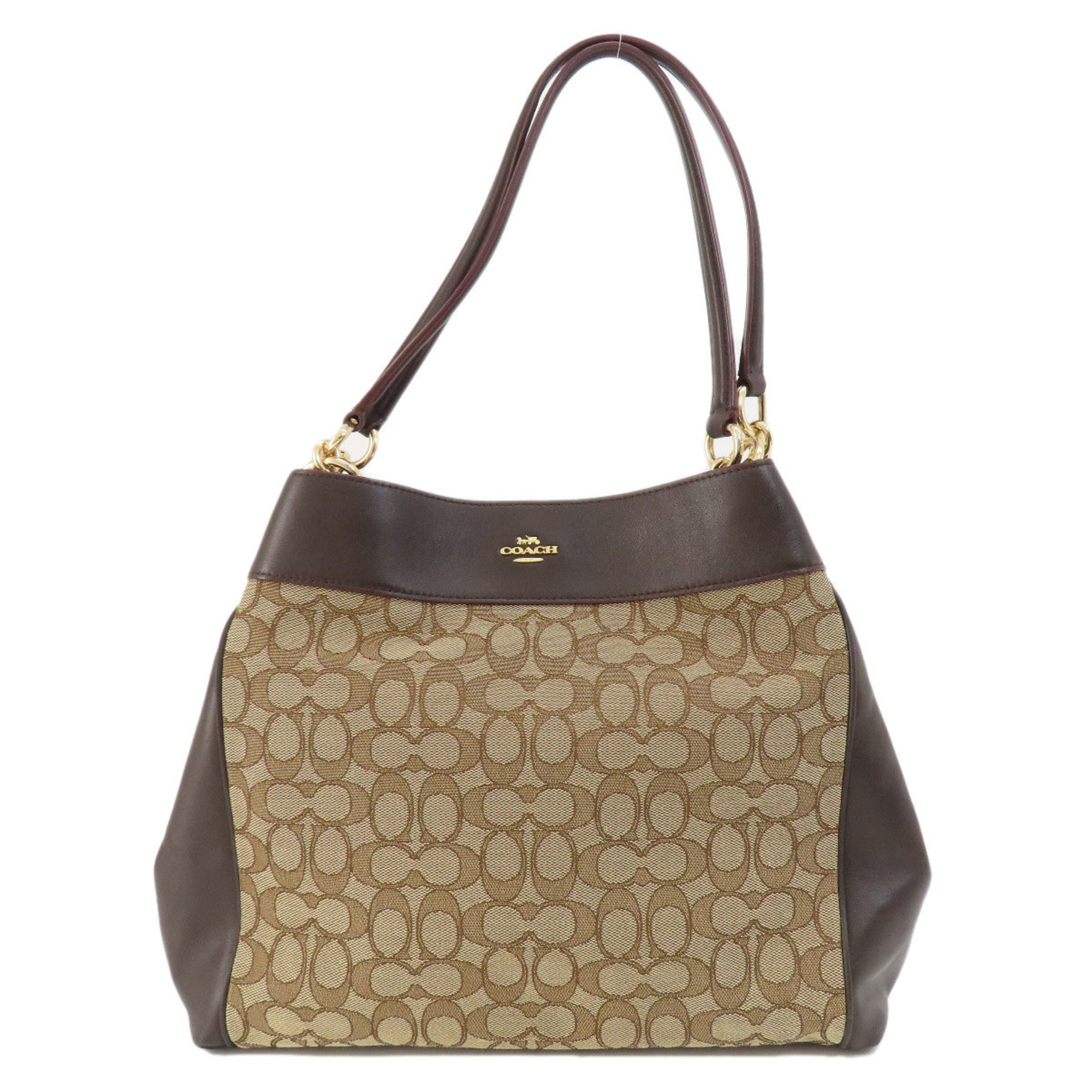 Coach F27579 Signature Tote Bag Canvas Women's COACH