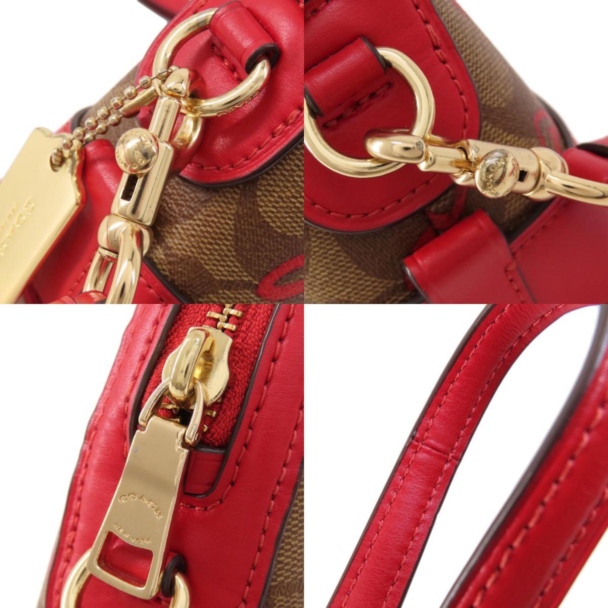 Coach 91015 Long Shoulder Signature Heart Bag Leather Women's COACH