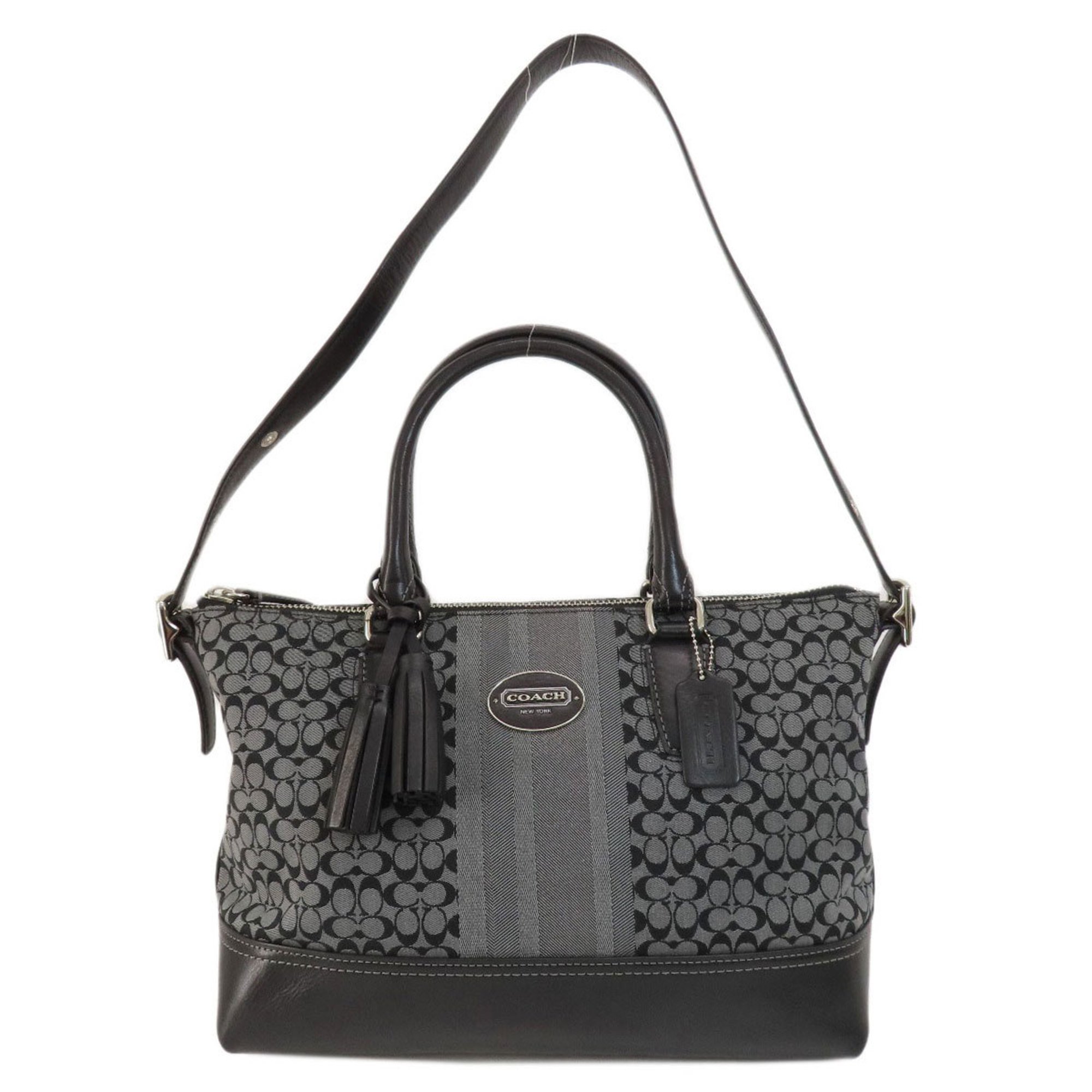 Coach 21154 Signature Handbag Canvas Women's COACH