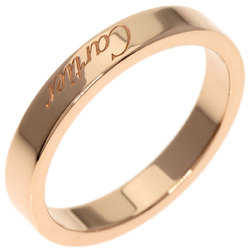 Cartier C Deux Engraved #50 Ring, 18K Pink Gold, Women's, CARTIER