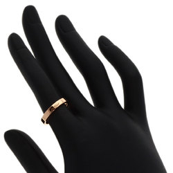 Cartier C Deux Engraved #50 Ring, 18K Pink Gold, Women's, CARTIER