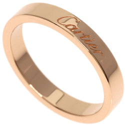 Cartier C Deux Engraved #50 Ring, 18K Pink Gold, Women's, CARTIER