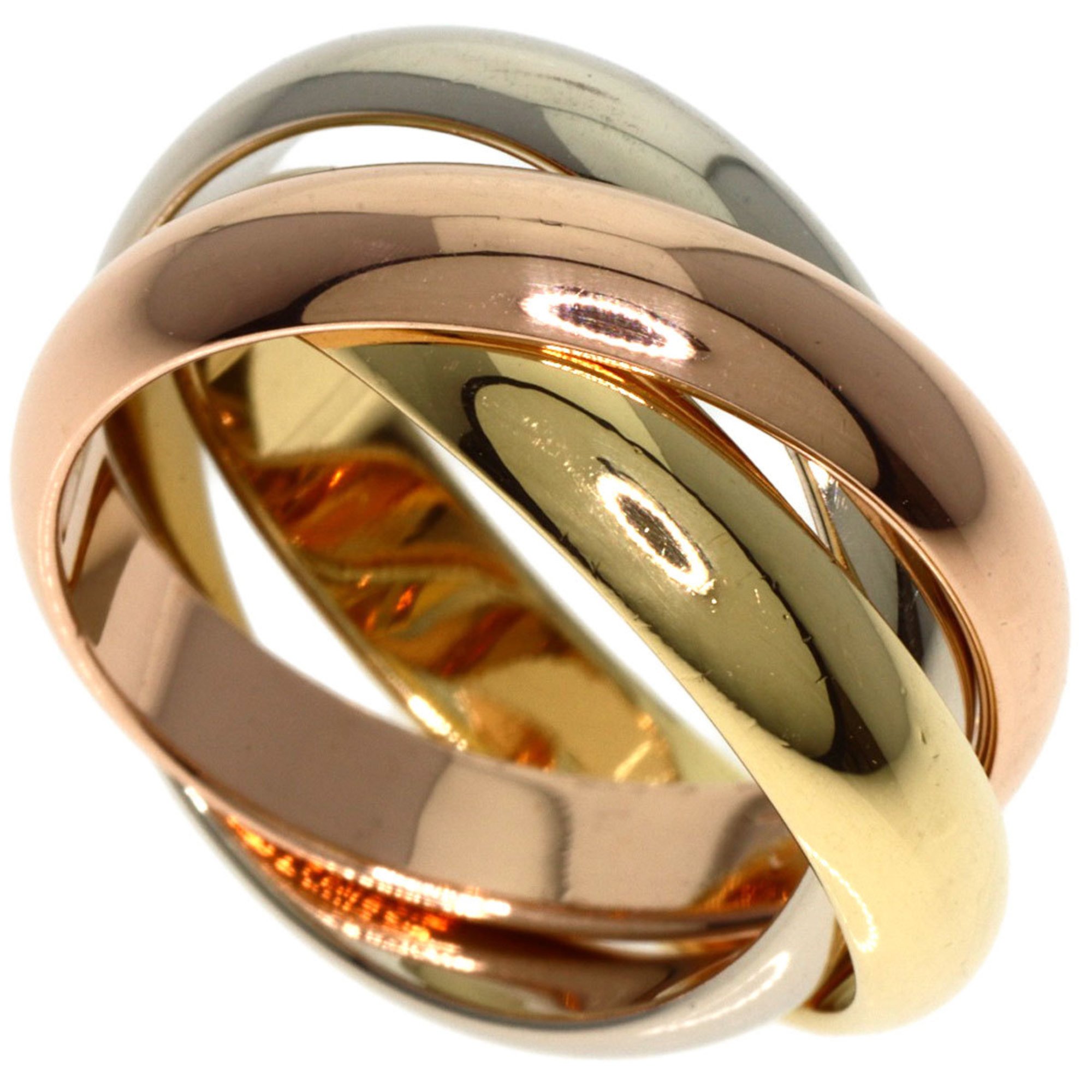 Cartier Trinity #47 Ring, K18 Yellow Gold, K18WG, K18PG, Women's, CARTIER