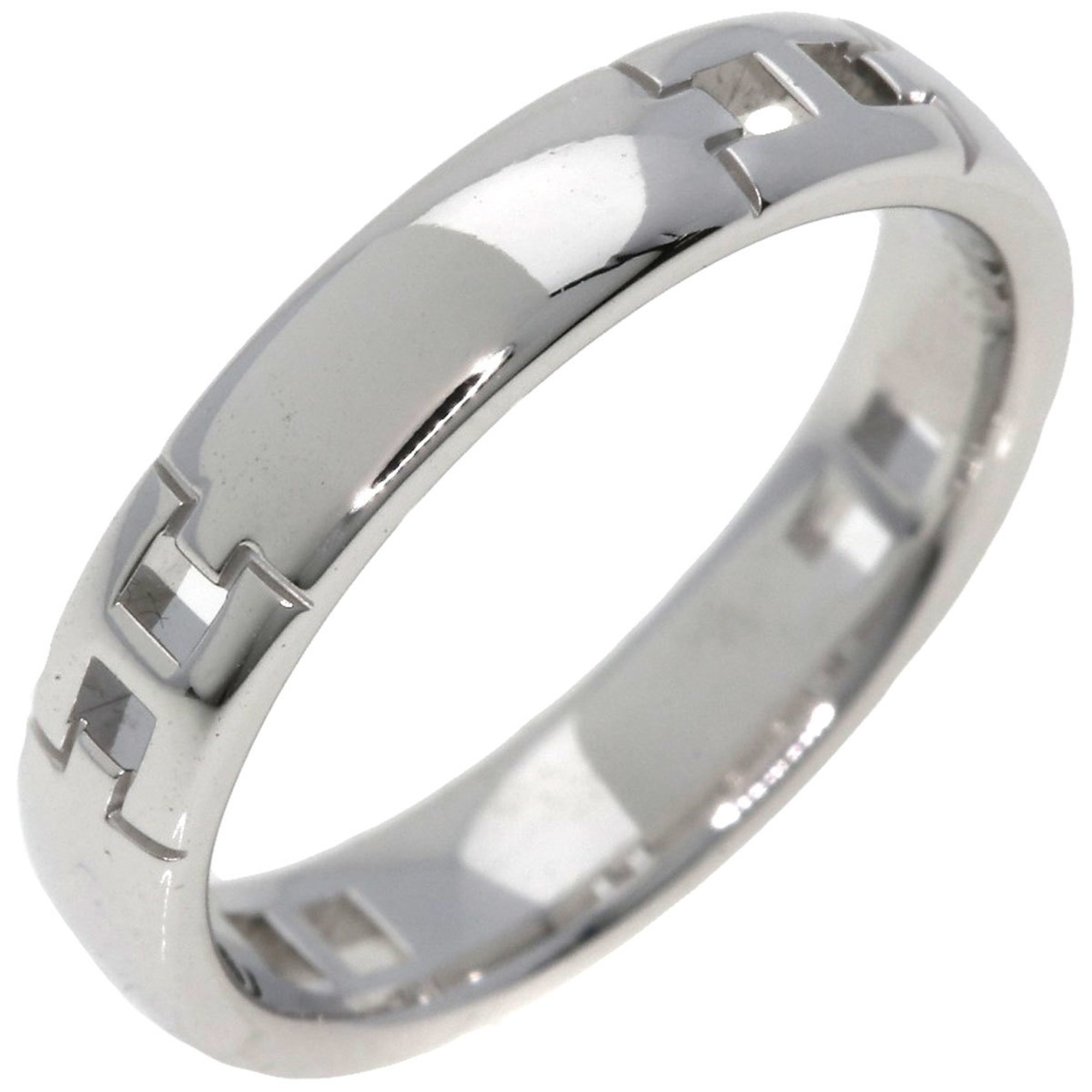 Hermes Ever Hercules Ring, 18K White Gold, Women's, HERMES