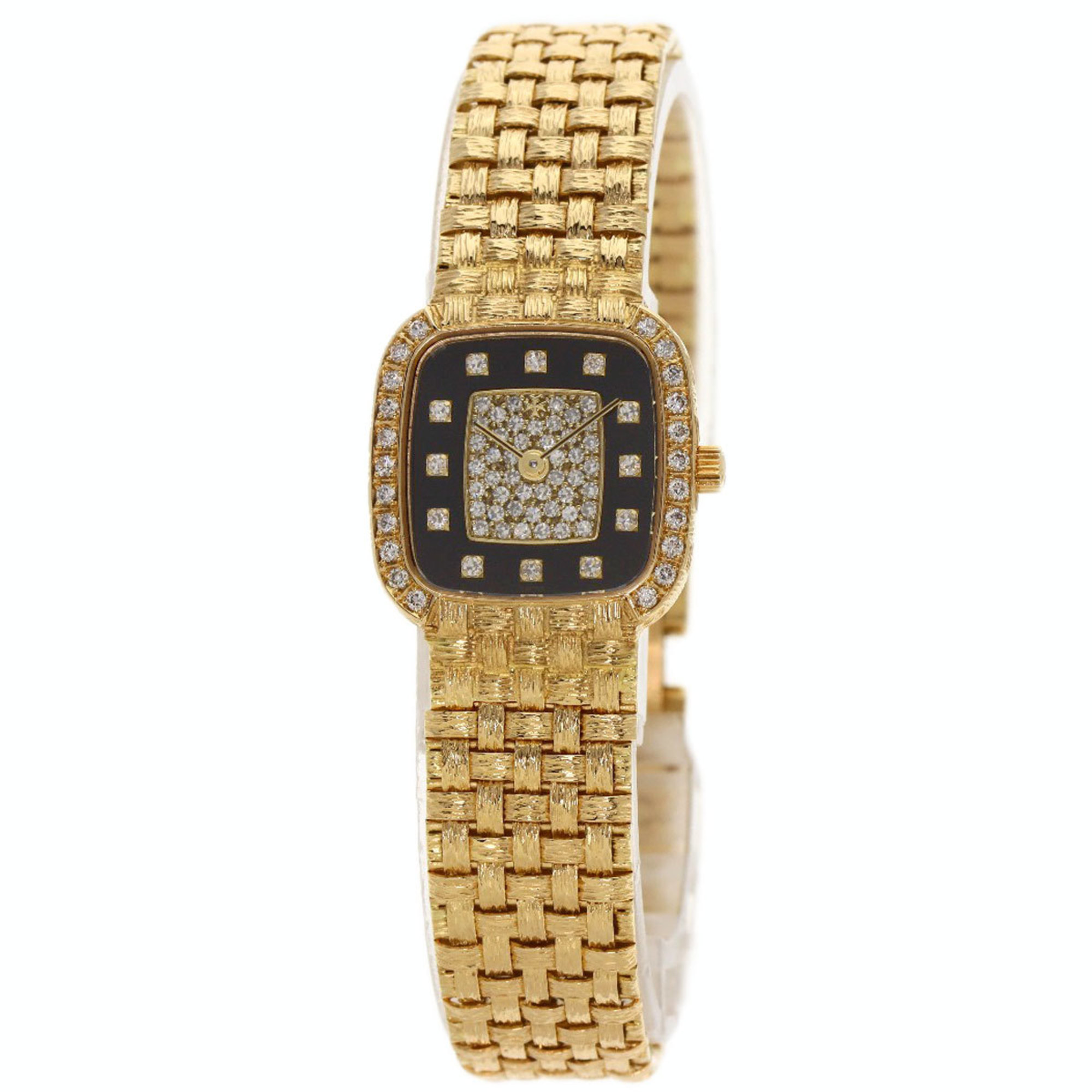 Vacheron Constantin 27047 Mesh Doll Diamond Manufacturer Complete Wristwatch K18 Yellow Gold K18YG Ladies VACHERON CONSTANTIN