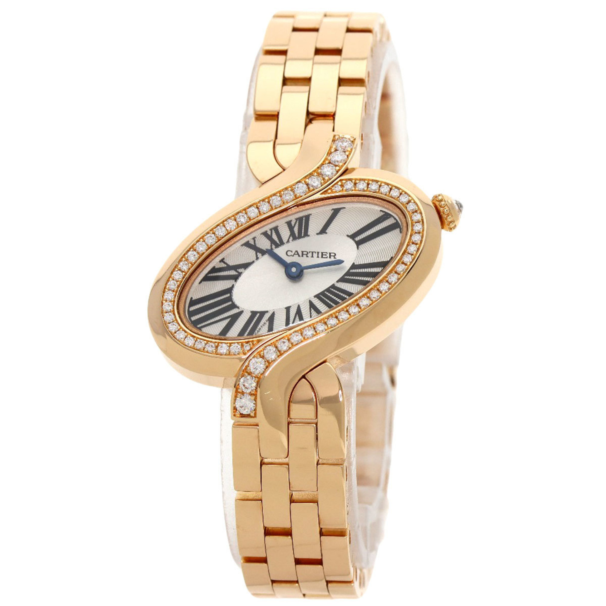 Cartier WG800003 Delices de SM Diamond Watch K18 Yellow Gold K18YG Ladies CARTIER