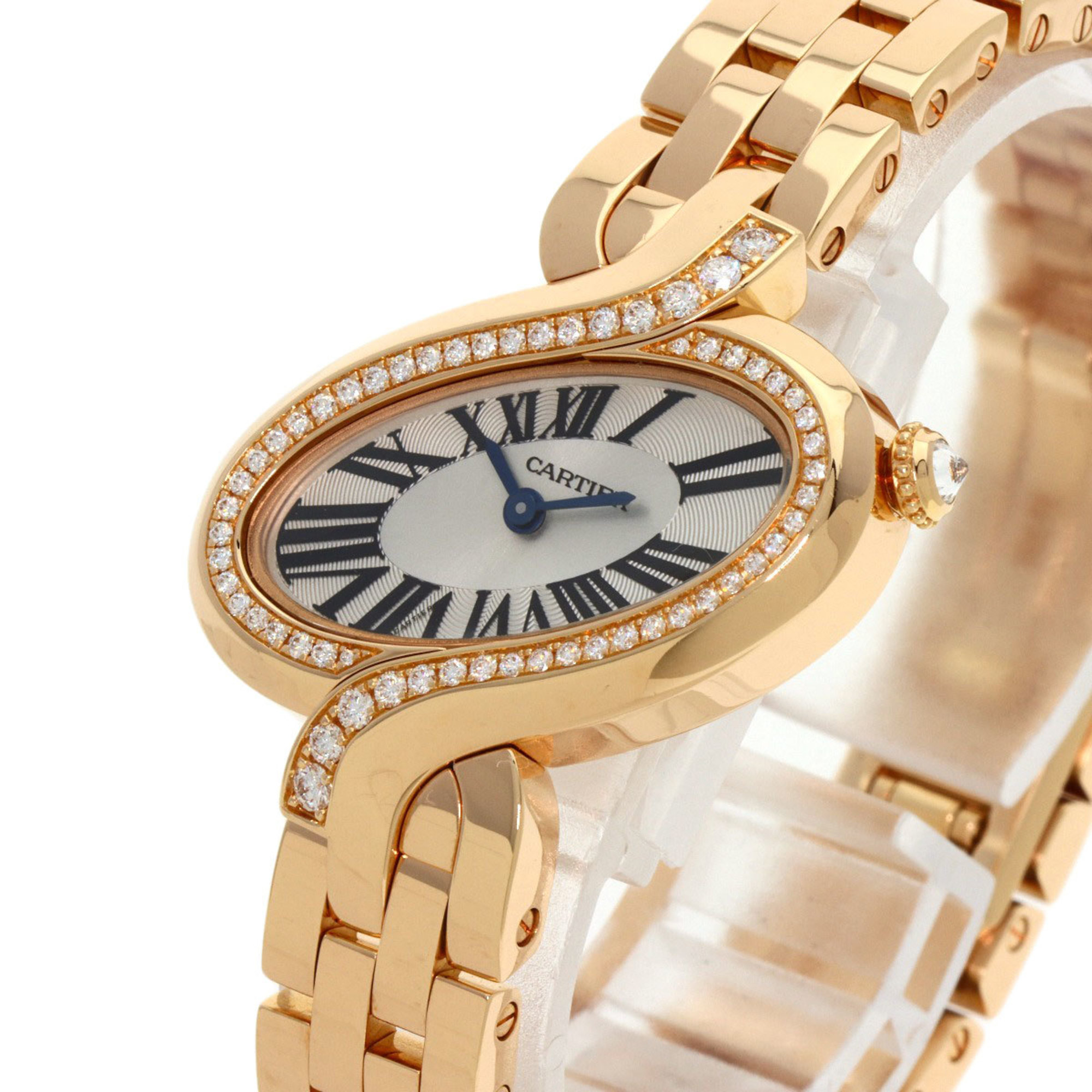 Cartier WG800003 Delices de SM Diamond Watch K18 Yellow Gold K18YG Ladies CARTIER