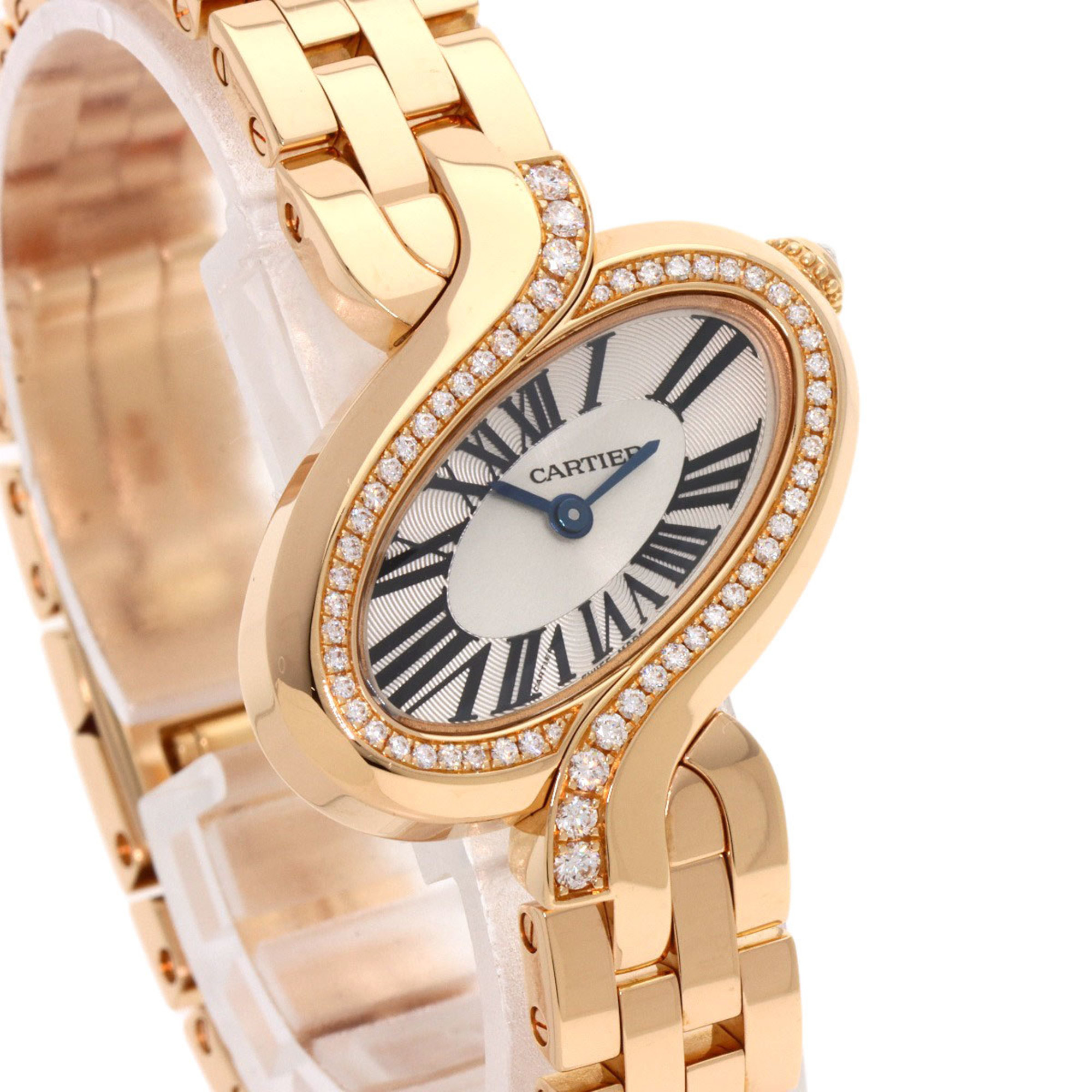 Cartier WG800003 Delices de SM Diamond Watch K18 Yellow Gold K18YG Ladies CARTIER