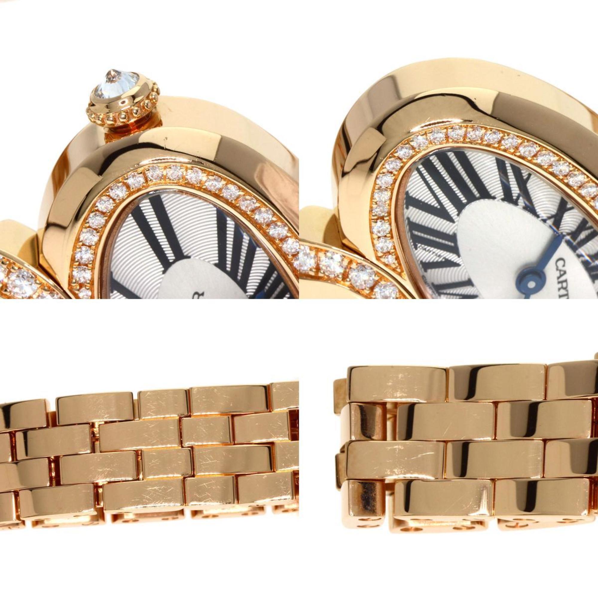 Cartier WG800003 Delices de SM Diamond Watch K18 Yellow Gold K18YG Ladies CARTIER