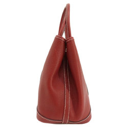 Hermes Garden TPM Red Handbag Calfskin Women's HERMES