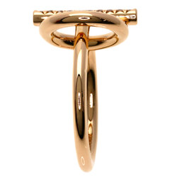 Hermes Echappe PM Diamond #47 Ring, K18 Pink Gold, Women's HERMES